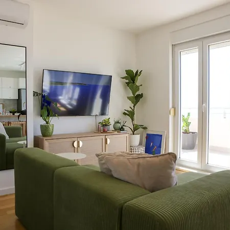 Lägenhet Kiki's Sea View Open With Terrace And Jacuzzi Split
